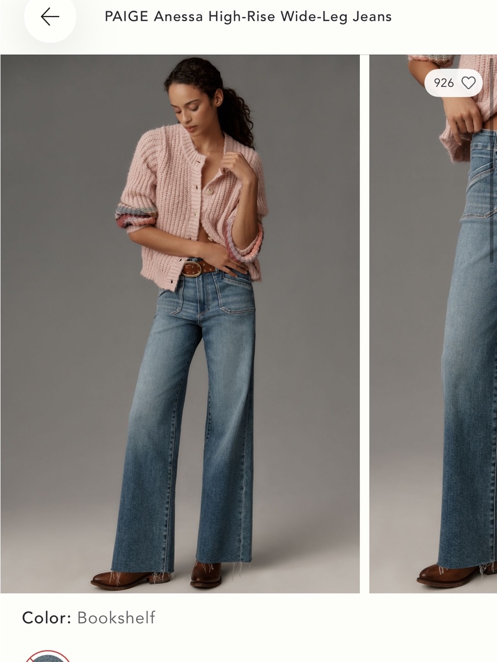 Paige Anessa high rise jeans